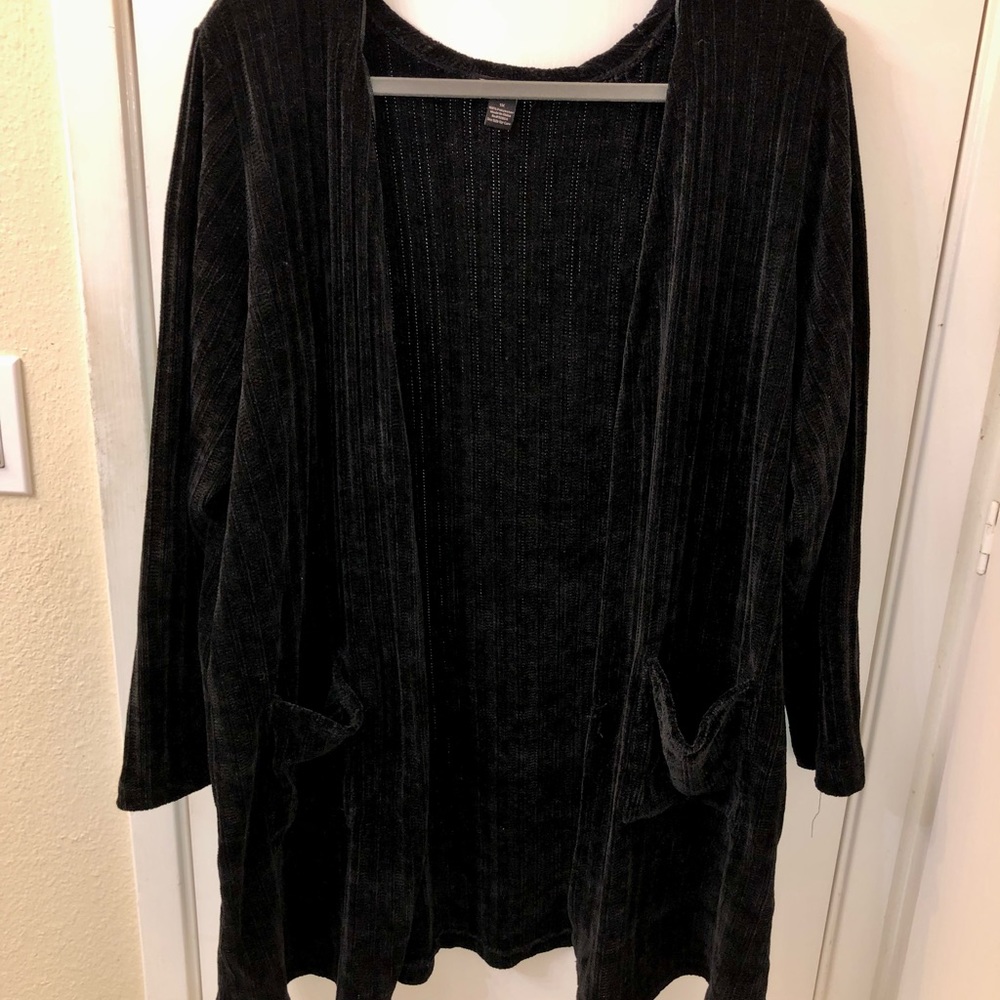 Black cardigan